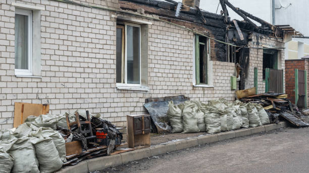 Professional Fire Damage Removal technician working in Myakka City, FL